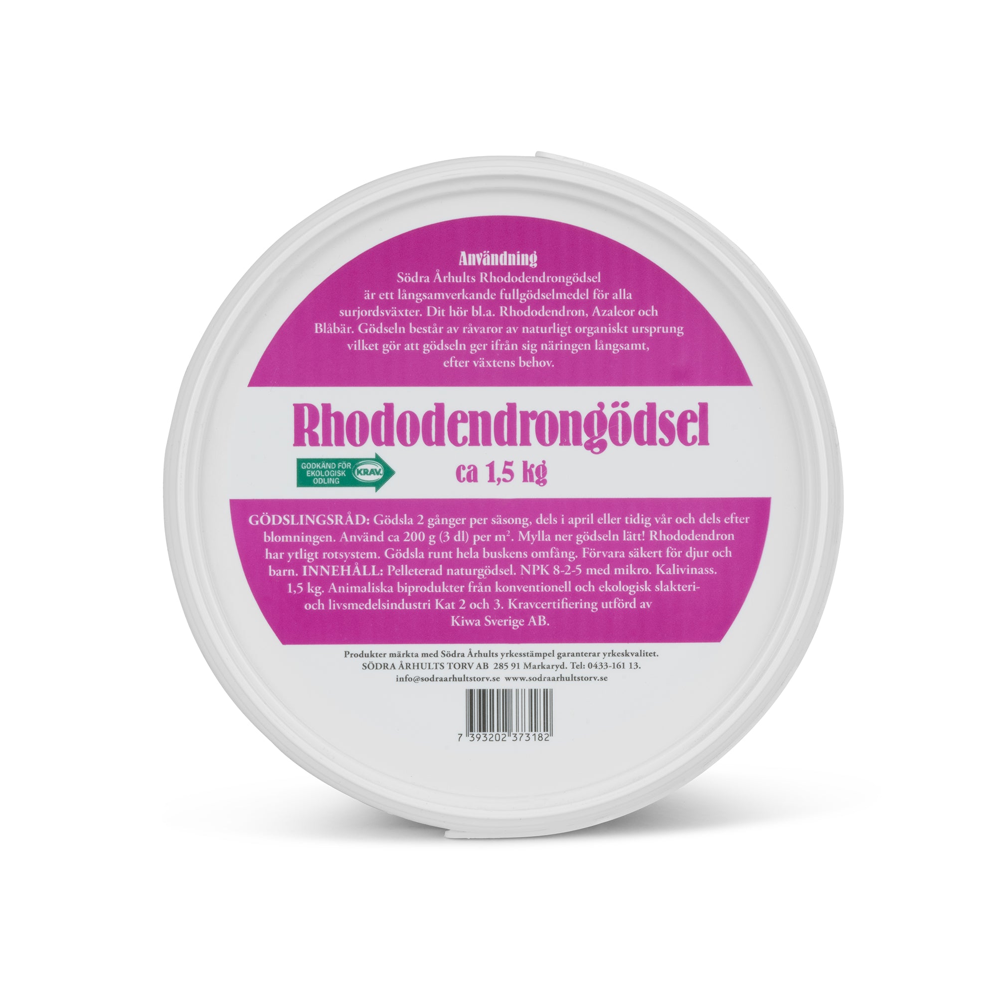 Rhododendrongødning fra Södra Århults